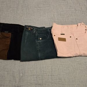 Bundle of 3, Vintage Rocky Mountain, Wrangler Jeans, Multiple Colors,
